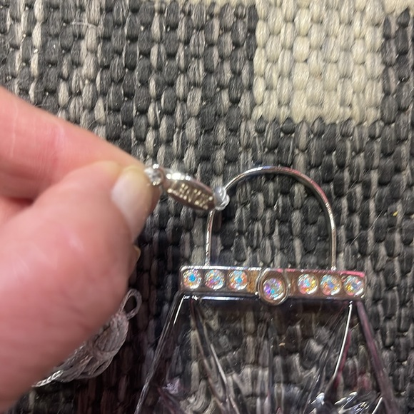Lenox Crystal & Pave Jewels Handbag Ornament 3” X 2 1/2” - Picture 2 of 4